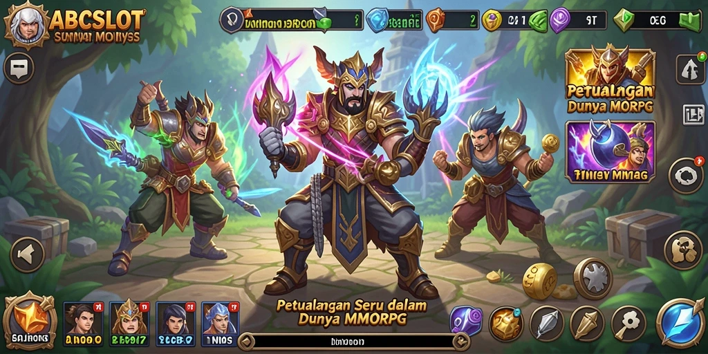Screenshot menampilkan aksi seru di dalam game MMORPG.