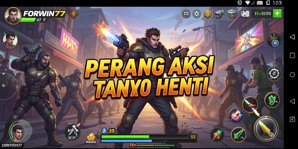 Gameplay seru dalam aksi mendebarkan FORWIN77.