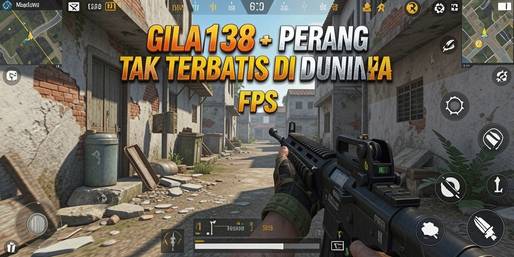 Screenshot gameplay GILA138 dengan aksi menembak yang intens.
