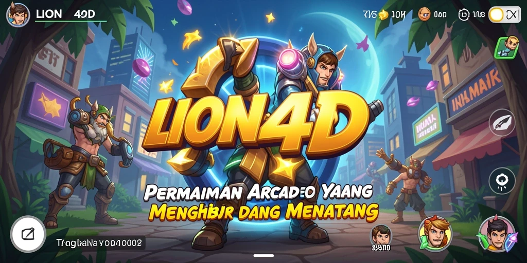 Screenshot utama LION4D menampilkan aksi gameplay seru di level yang menantang.