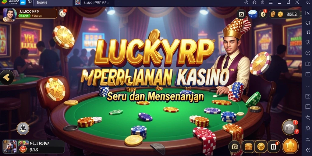 Tampilan gameplay menarik dari LUCKYRP dengan berbagai pilihan permainan Kasino.