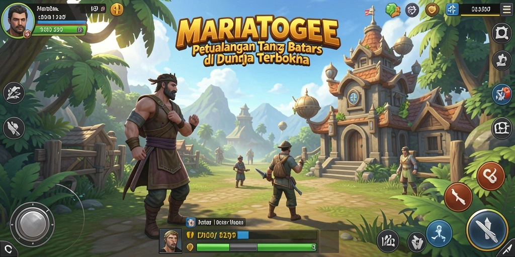 Tangkapan layar MARIATOGEL menampilkan eksplorasi dunia yang menawan.
