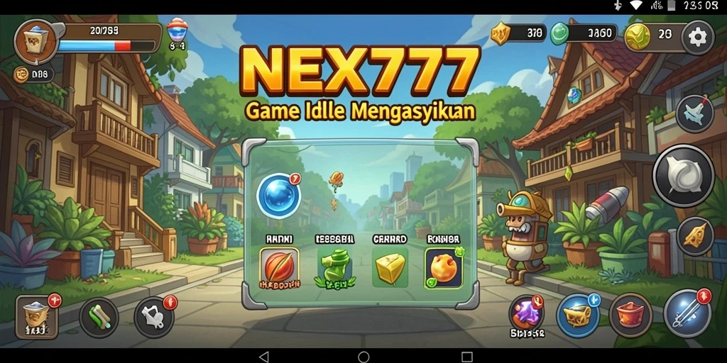 Tampilan gameplay NEX777 dengan karakter dan grafik yang menarik.
