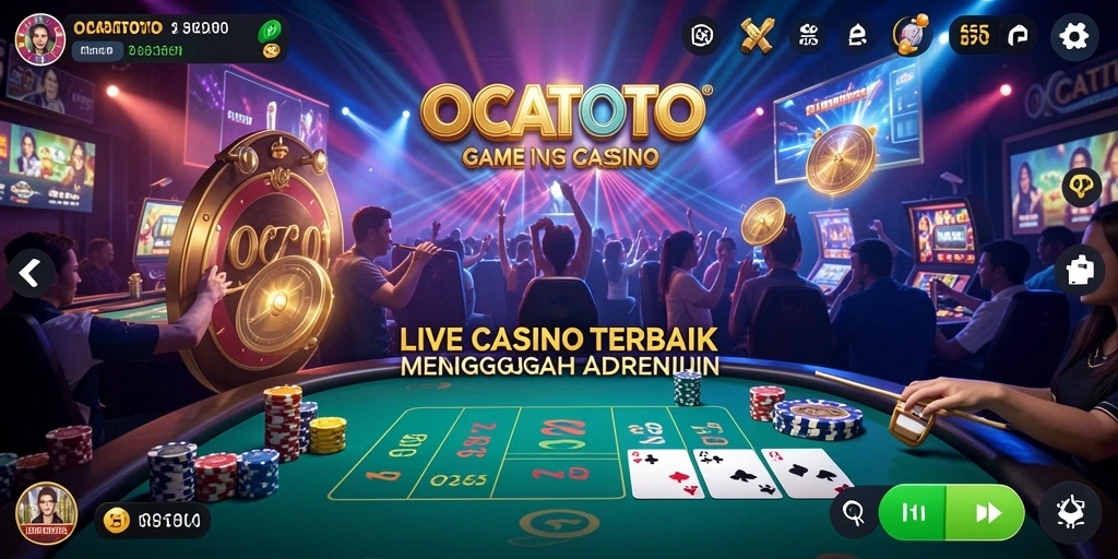 Gameplay menarik OCATOTO dengan dealer langsung yang profesional.