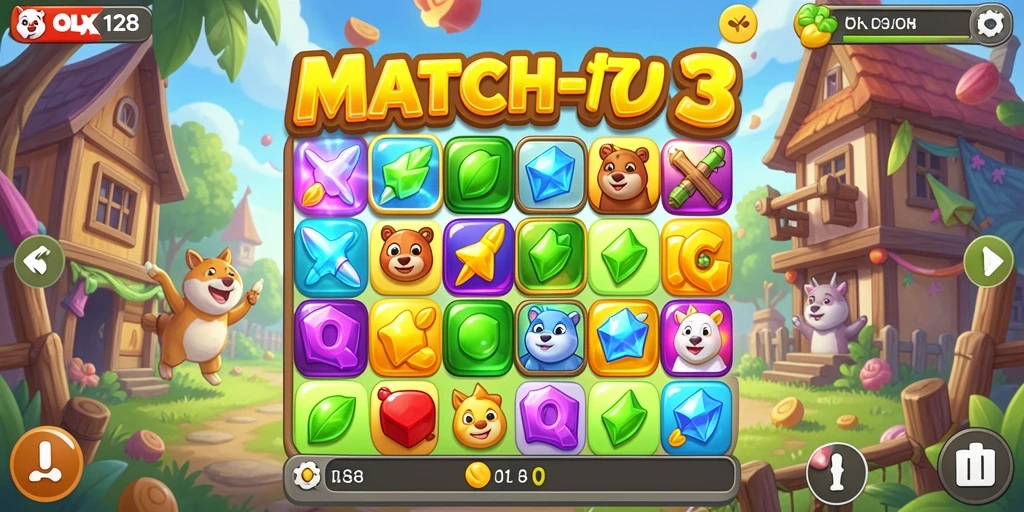 Menampilkan gameplay seru OLX128 dengan grafis menawan.