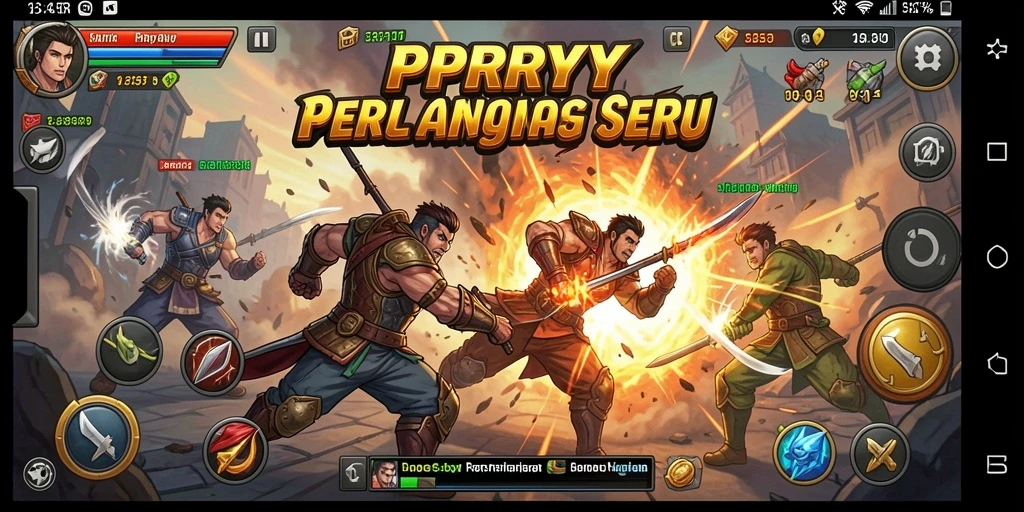 Tampilan gameplay PPRRYY dengan aksi pertarungan yang mendebarkan.